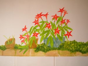 star flower mural