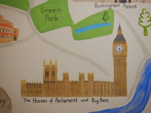 The houses of parliament and big ben painting