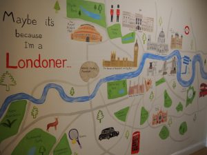 london mural map